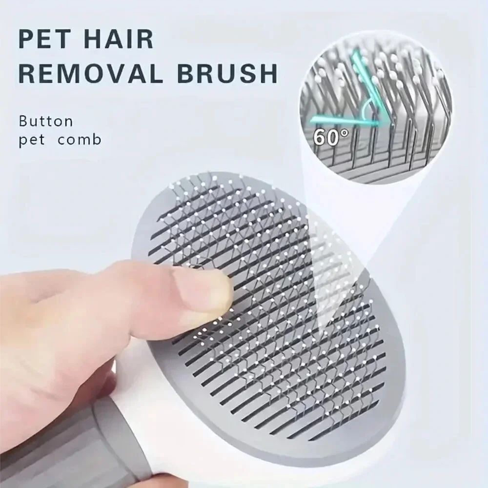 One-Click Hair Removal Grooming Brush